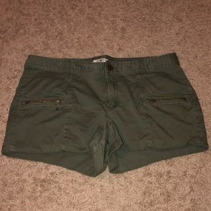 Green Cargo Shorts